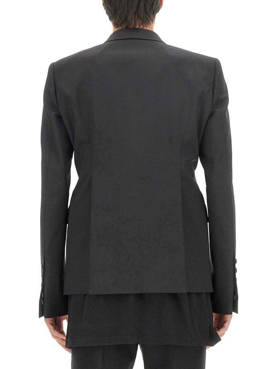 RICK OWENS GIACCA MONOPETTO IN LANA