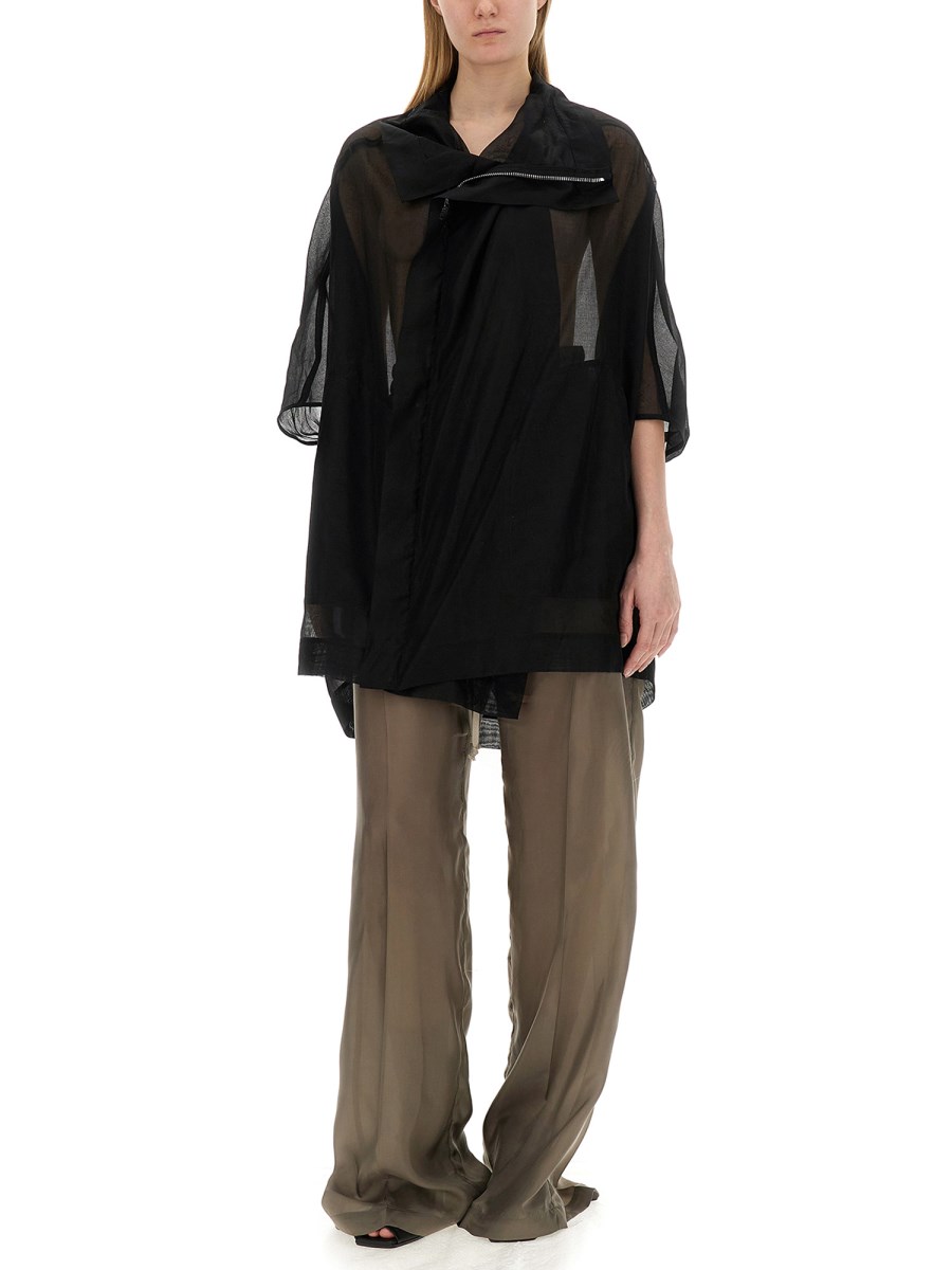 RICK OWENS GIACCA SAILBIKER IN TESSUTO TECNICO