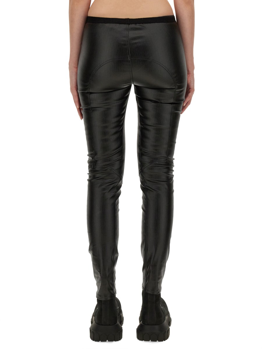 RICK OWENS LEGGINGS IN DENIM DI COTONE