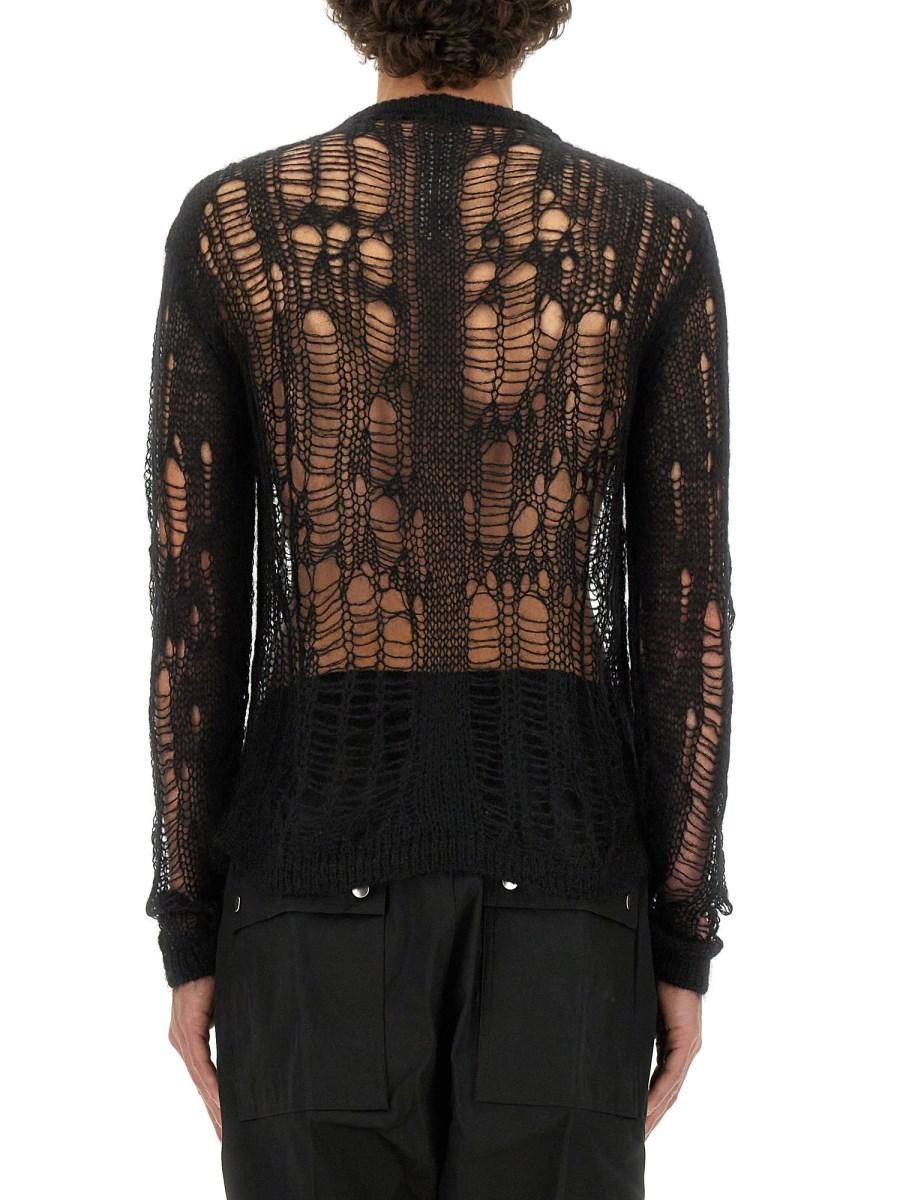 RICK OWENS MAGLIA BIKER A RETE