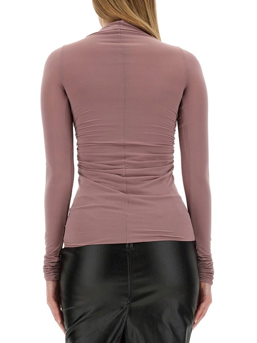 RICK OWENS MAGLIA IN JERSEY DI CUPRO