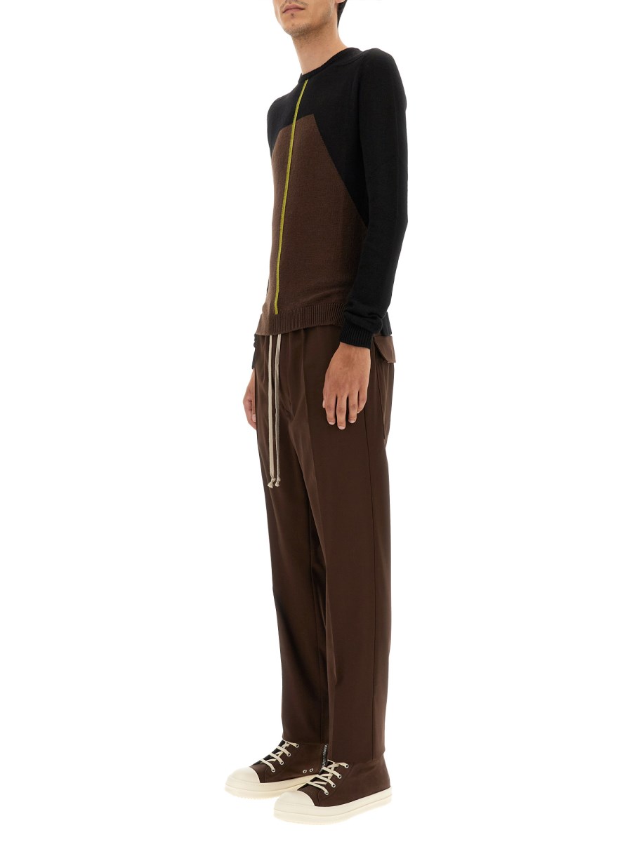 RICK OWENS MAGLIA IN LANA BICOLOR