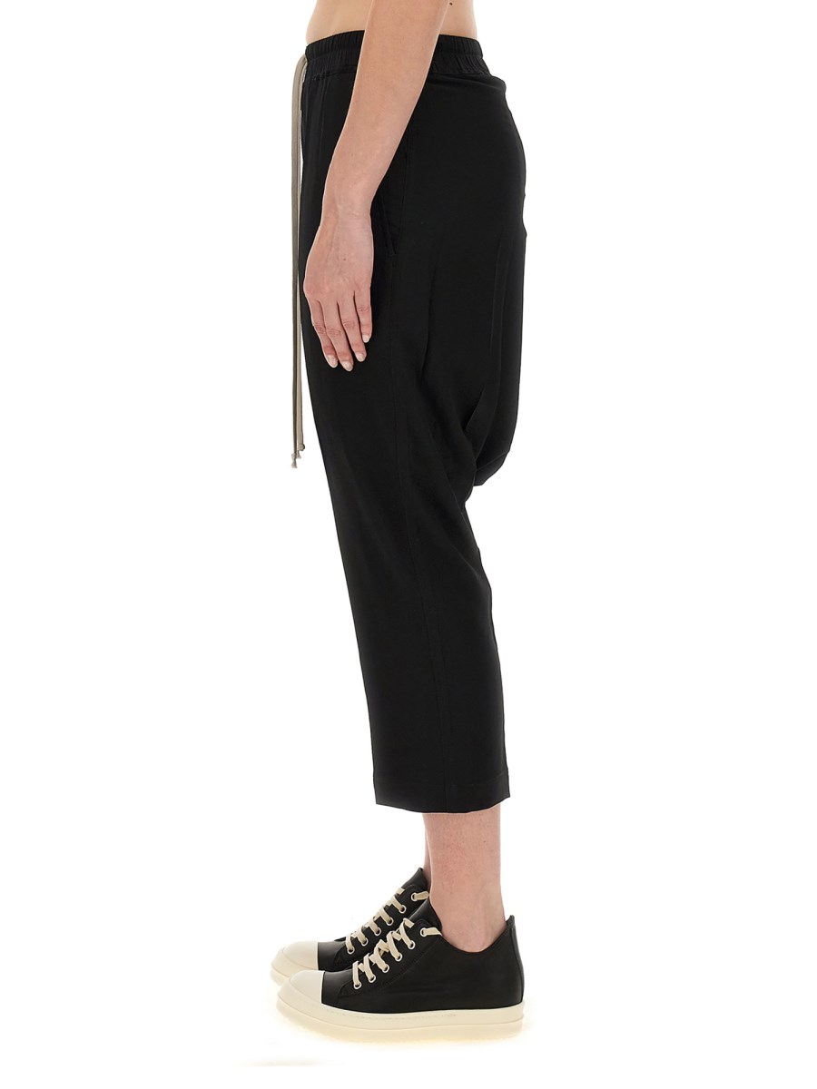 RICK OWENS PANTALONE CROPPED IN ACETATO