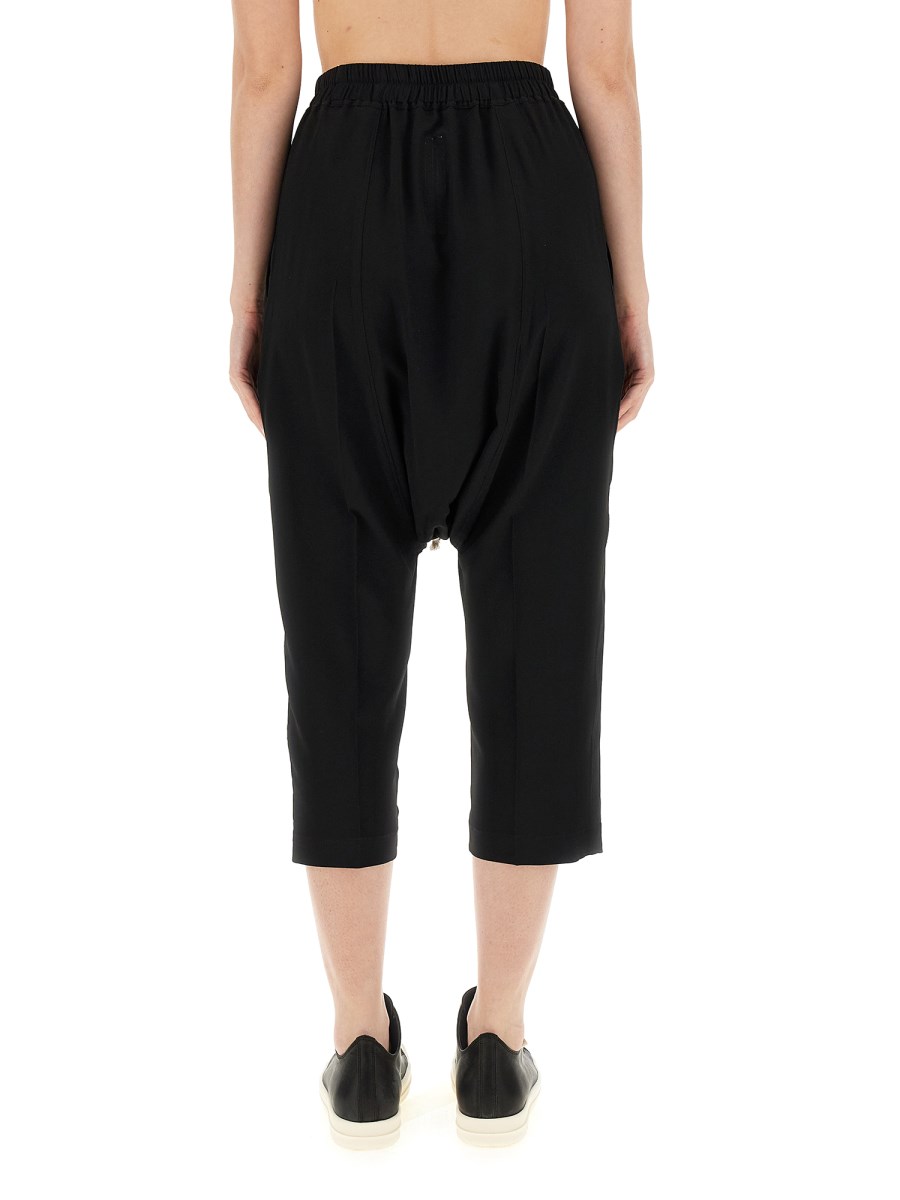 RICK OWENS PANTALONE DRAWSTRING CROPPED
