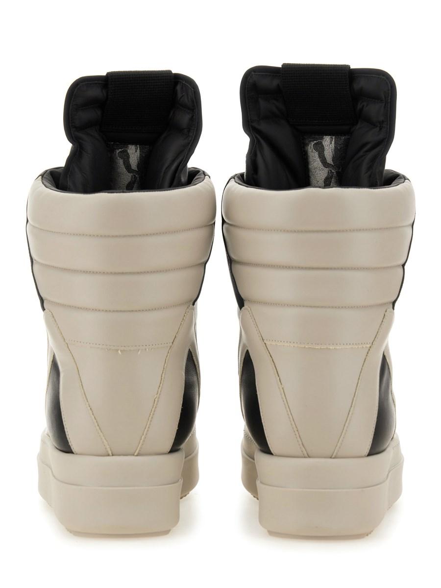 RICK OWENS SNEAKER MEGA GEOBASKET IN PELLE