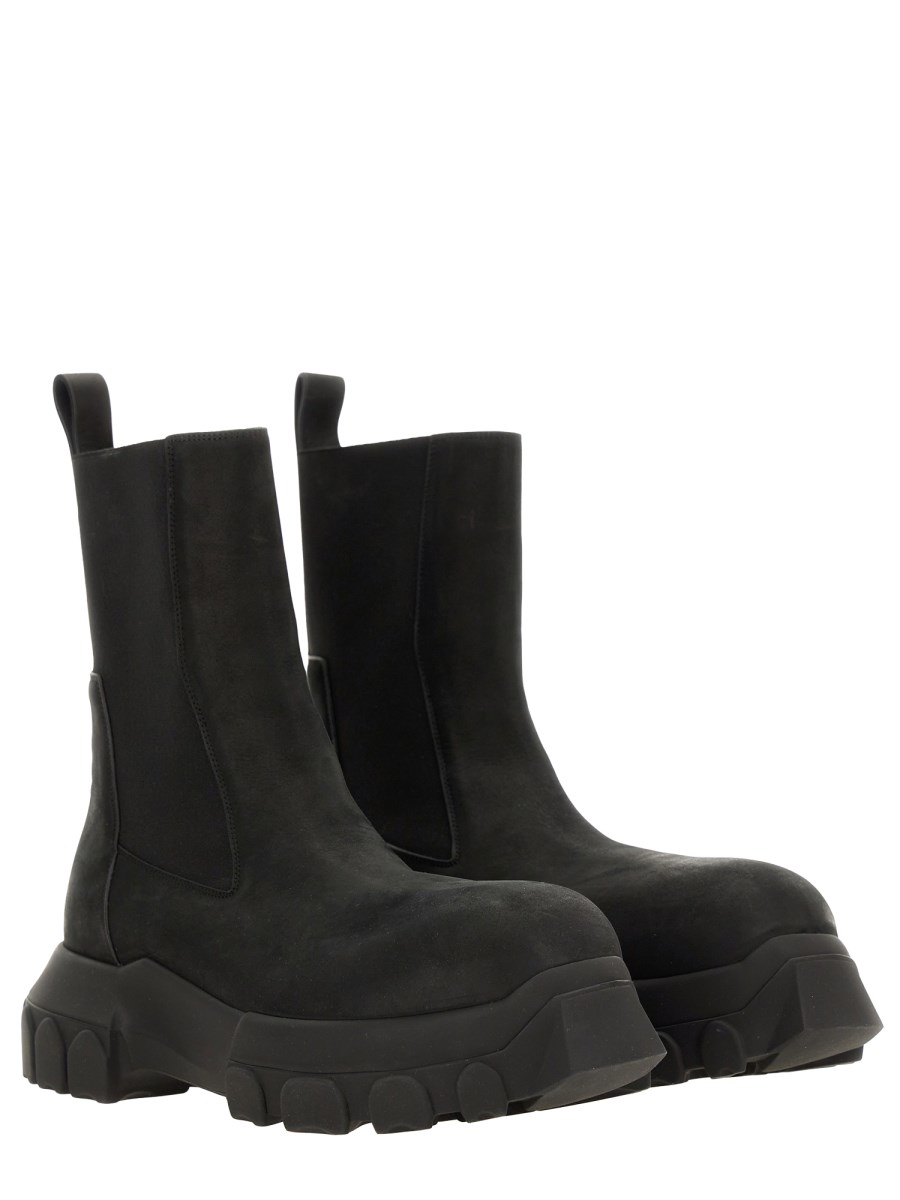 RICK OWENS STIVALE "BOZO TRACTOR" IN PELLE