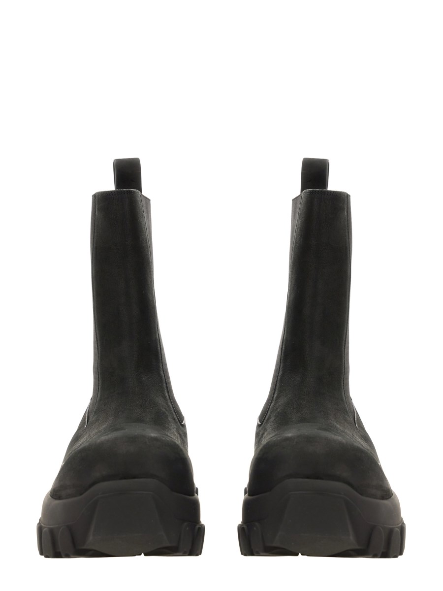 RICK OWENS STIVALE "BOZO TRACTOR" IN PELLE