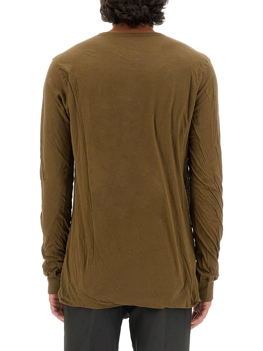RICK OWENS T-SHIRT IN COTONE