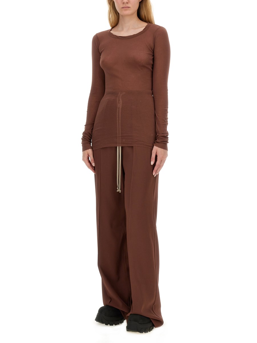 RICK OWENS T-SHIRT IN COTONE