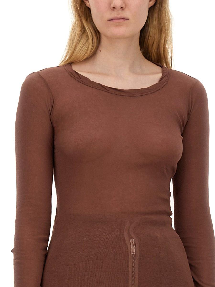RICK OWENS T-SHIRT IN COTONE
