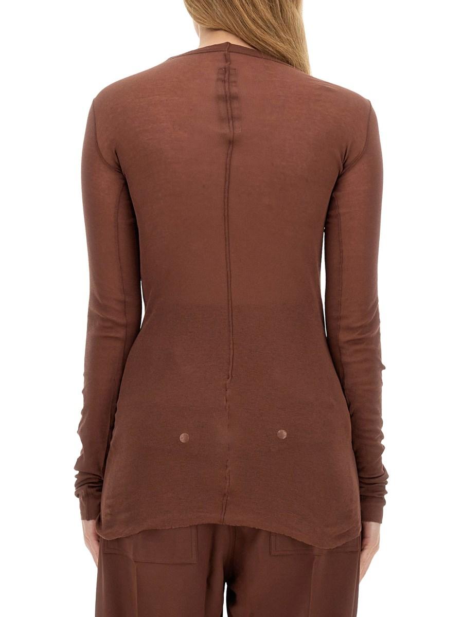 RICK OWENS T-SHIRT IN COTONE