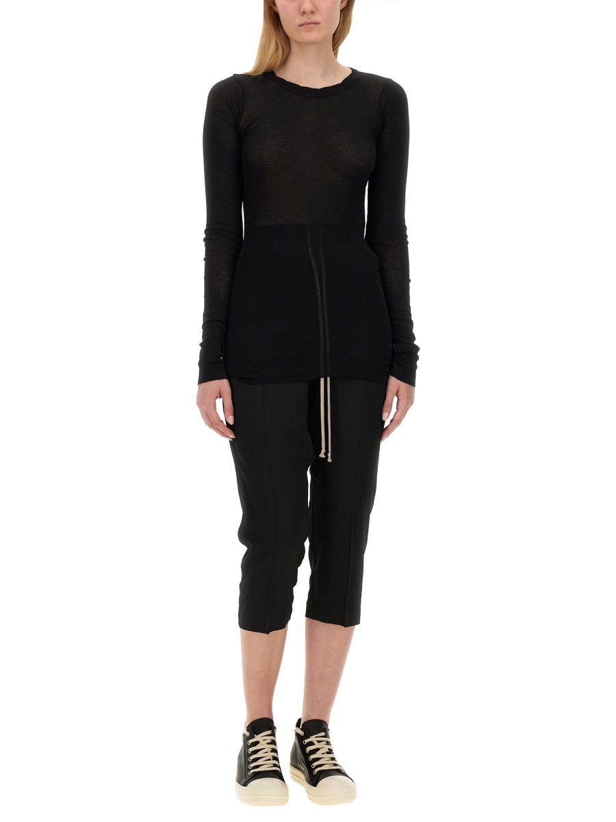 RICK OWENS T-SHIRT IN COTONE