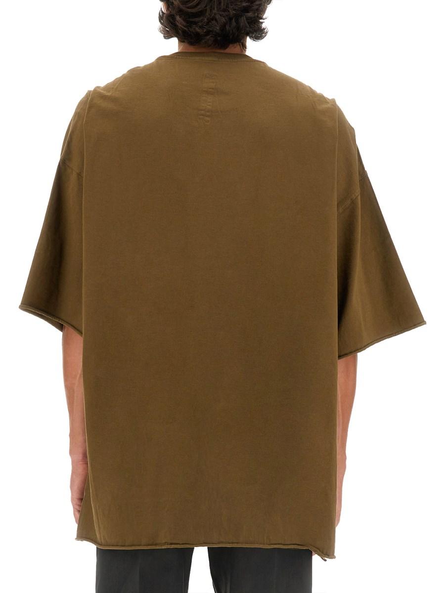 RICK OWENS T-SHIRT IN JERSEY DI COTONE