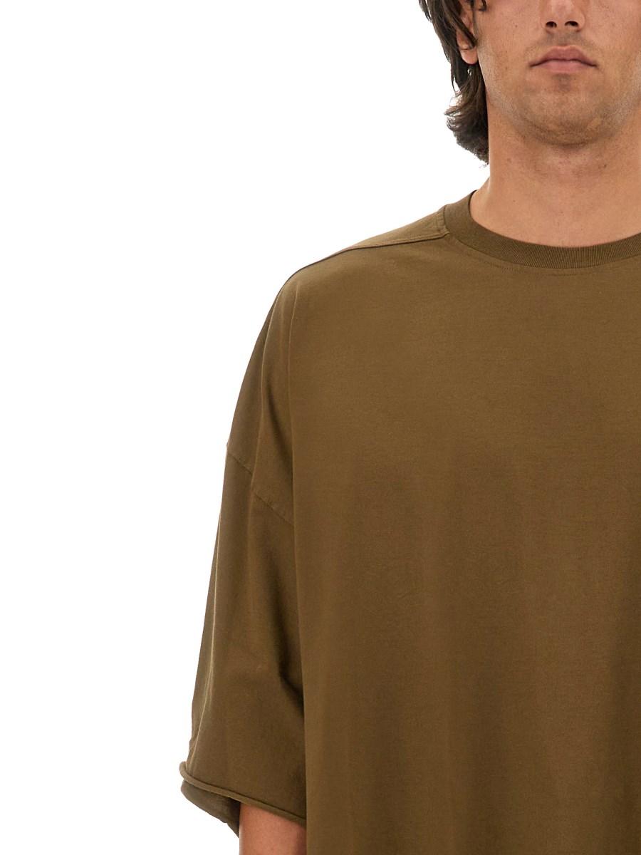 RICK OWENS T-SHIRT IN JERSEY DI COTONE