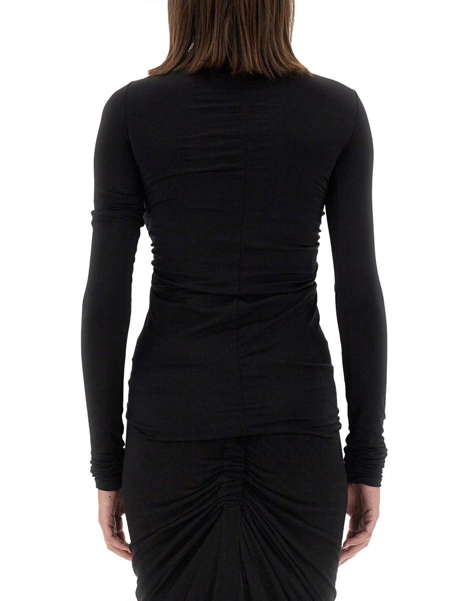 RICK OWENS T-SHIRT PRONG IN NYLON