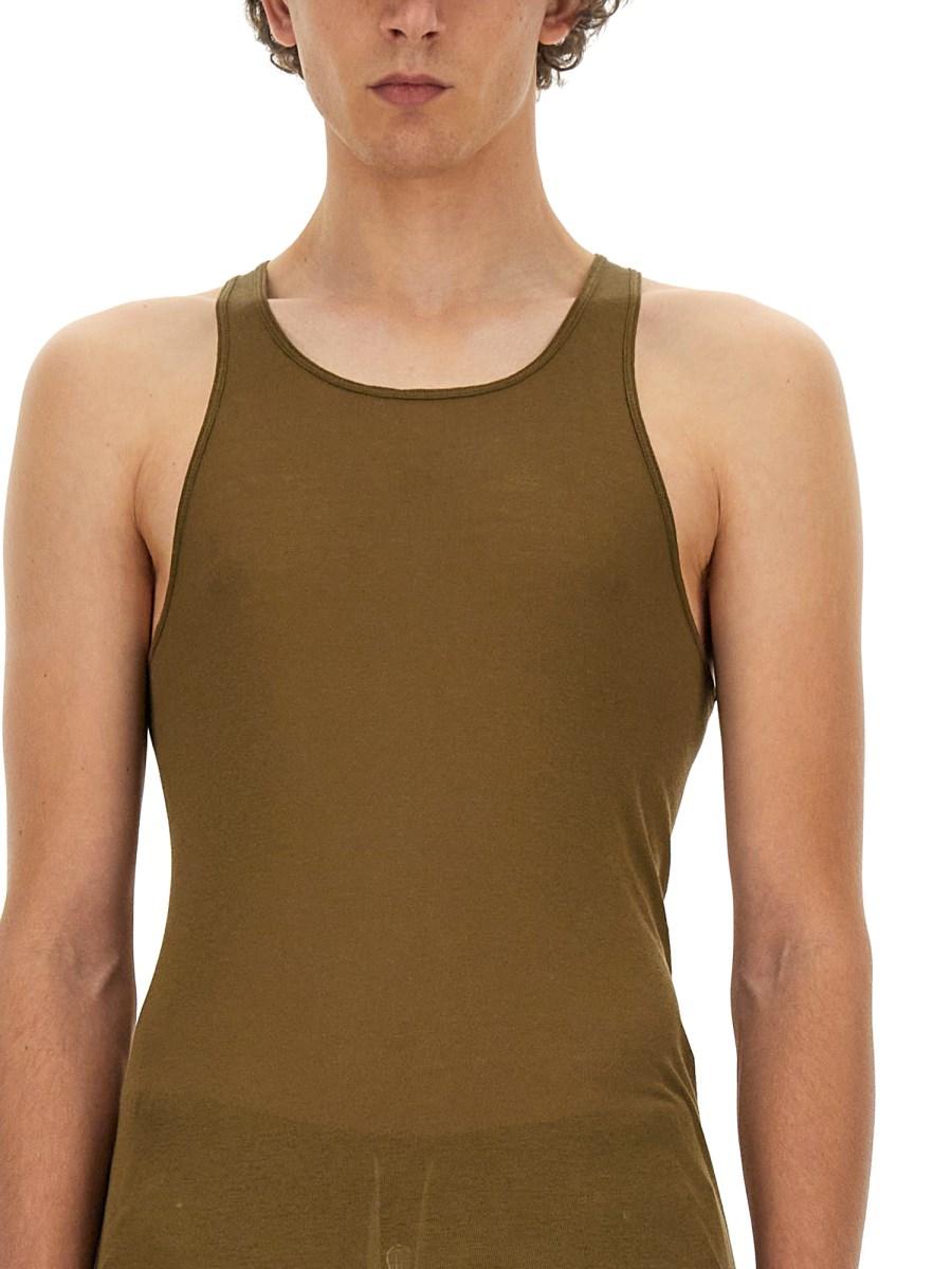 RICK OWENS TANK TOP IN COTONE