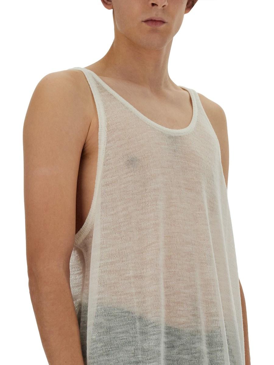 RICK OWENS TANK TOP IN MAGLIA