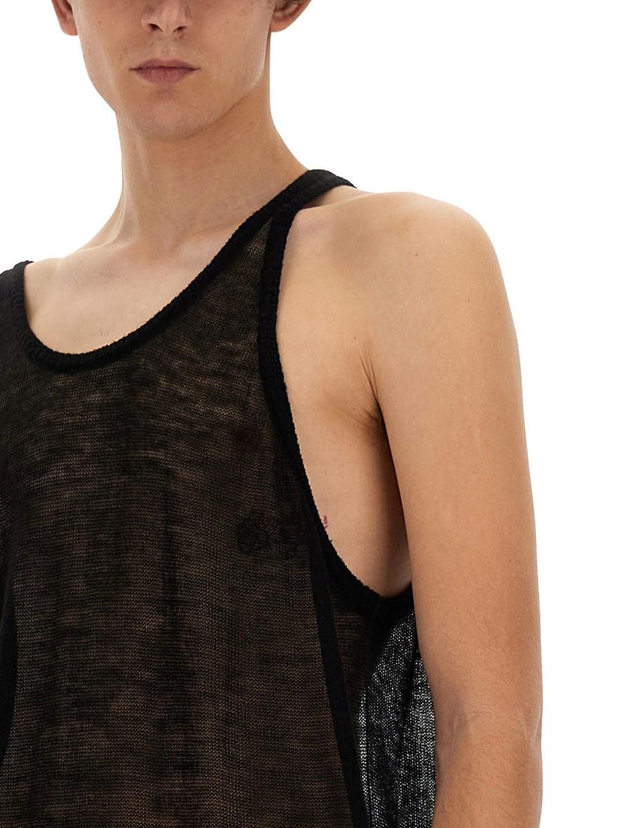 RICK OWENS TANK TOP IN MAGLIA