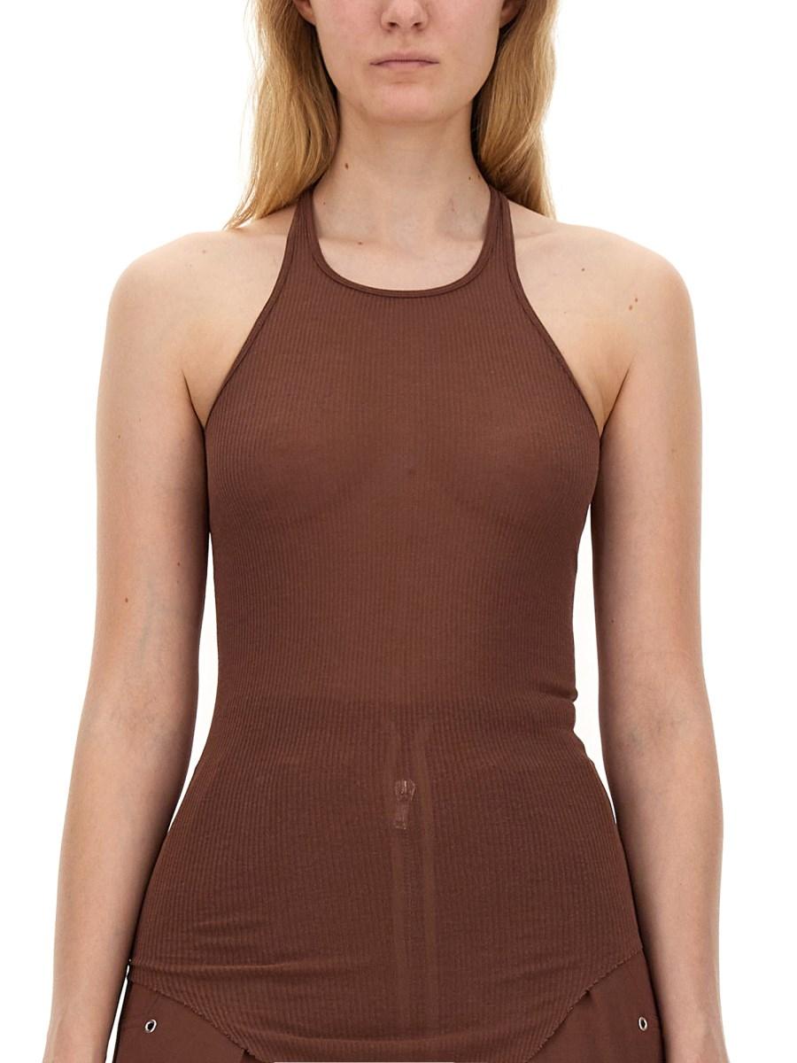 RICK OWENS TANK TOP IN MISTO VISCOSA