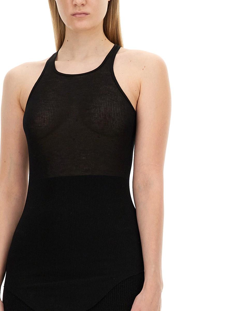 RICK OWENS TANK TOP IN VISCOSA