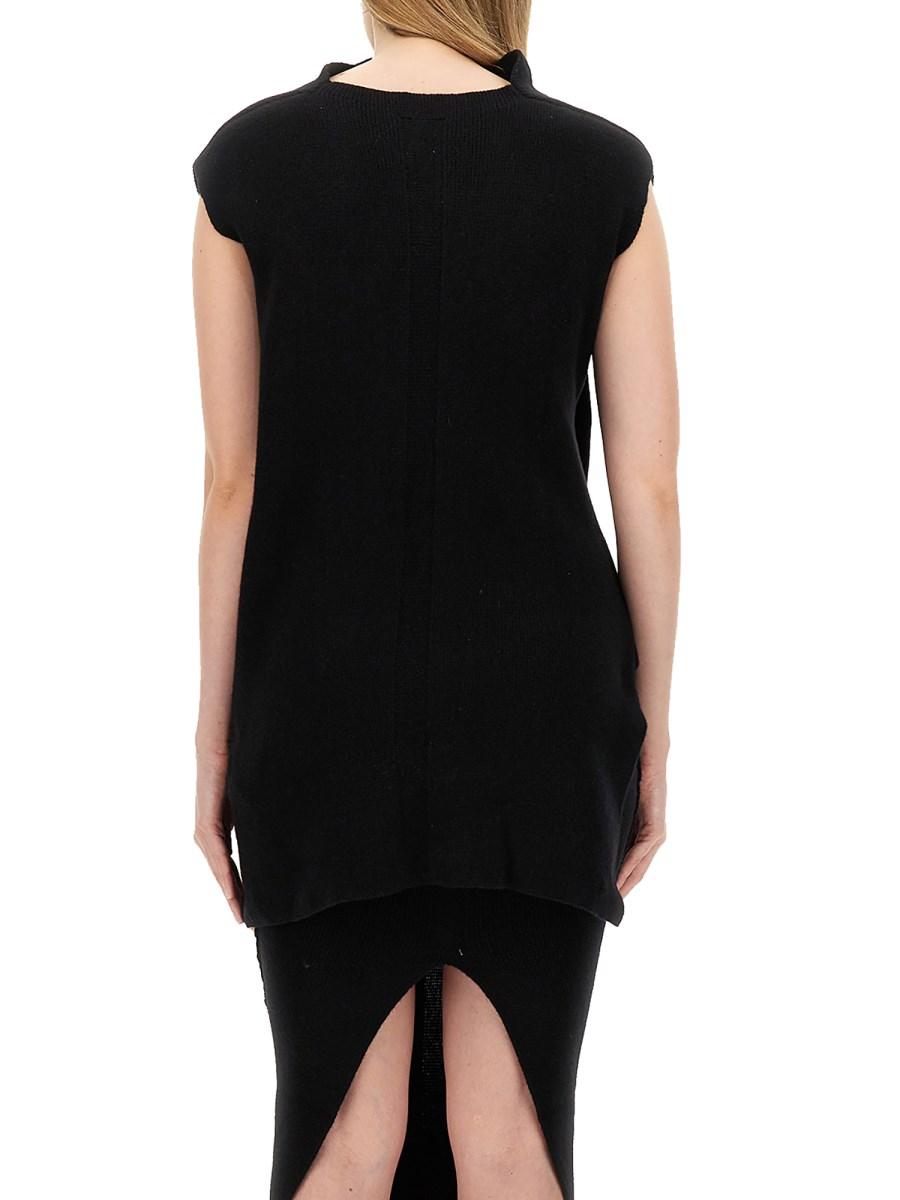 RICK OWENS TOP IN MAGLIA DI CASHMERE