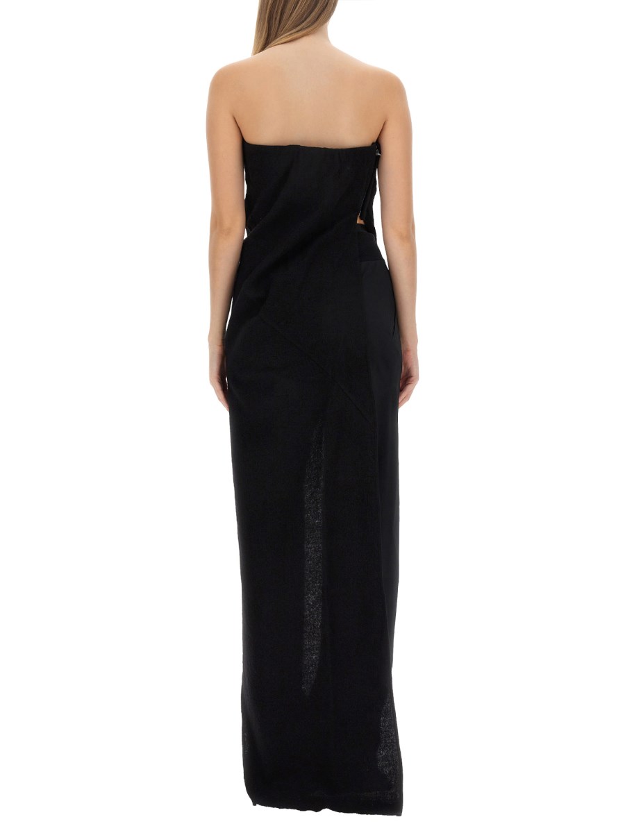 RICK OWENS TOP LUNGO ASIMMETRICO