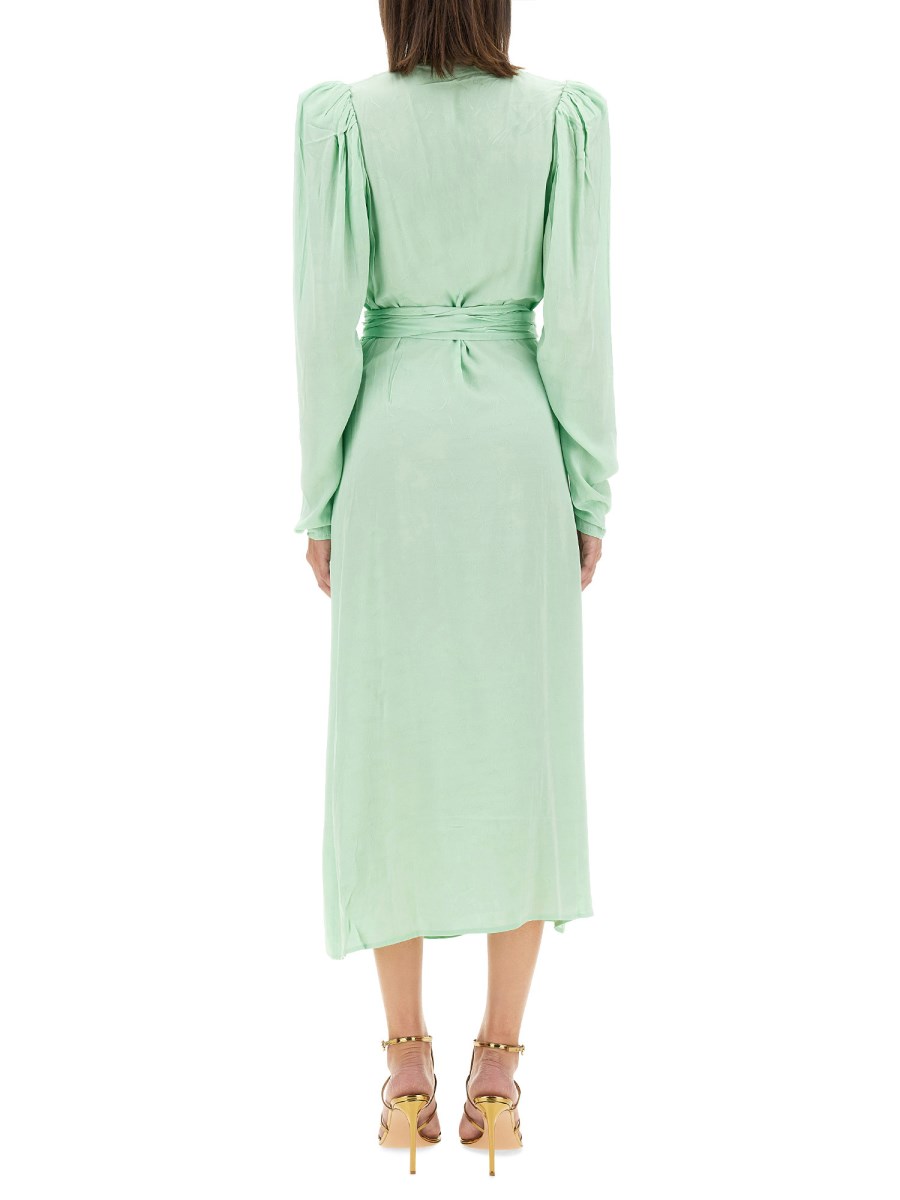 ROTATE BIRGER CHRISTENSEN ABITO MIDI IN SATIN