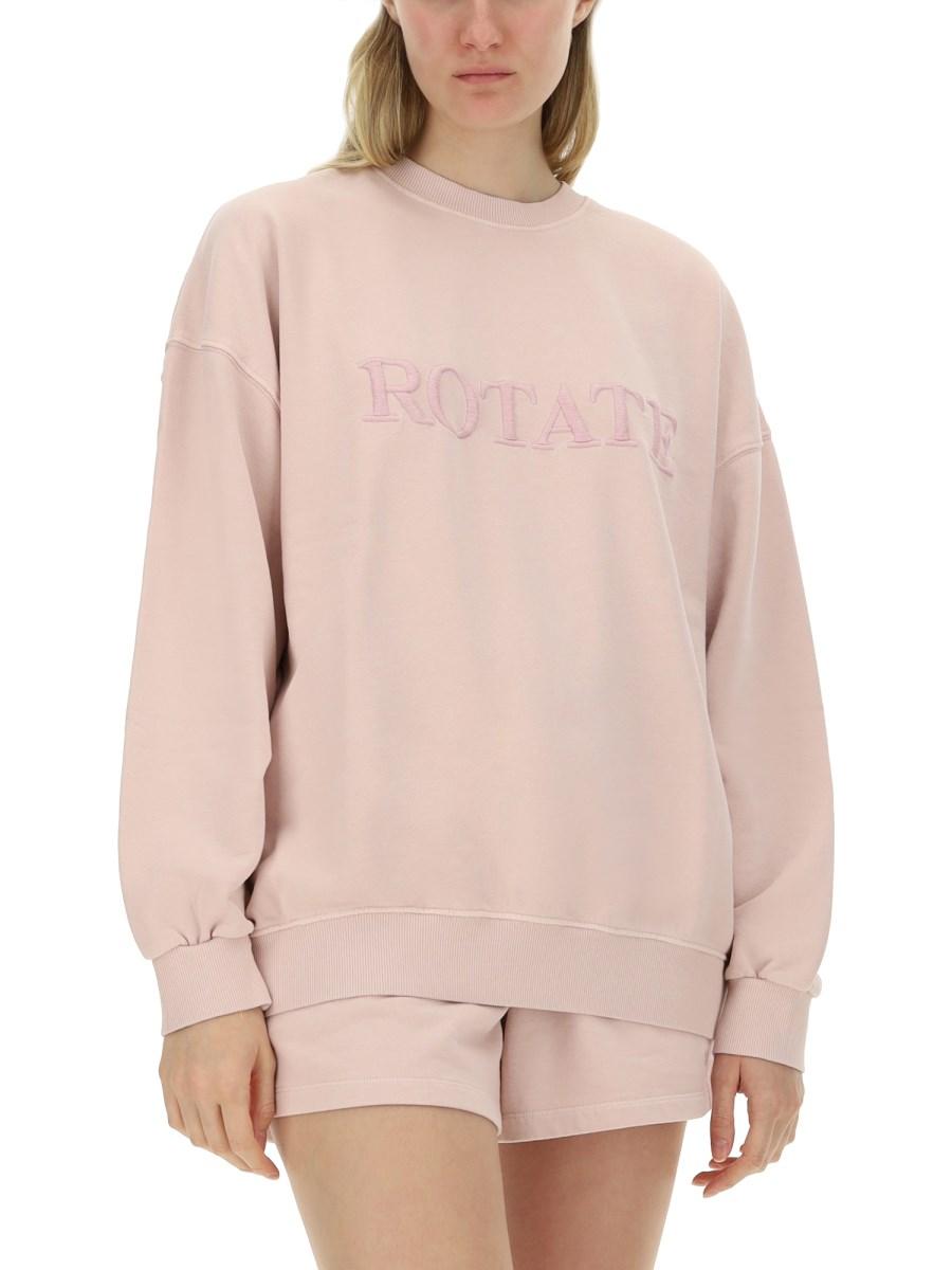 ROTATE BIRGER CHRISTENSEN FELPA CON LOGO IN COTONE