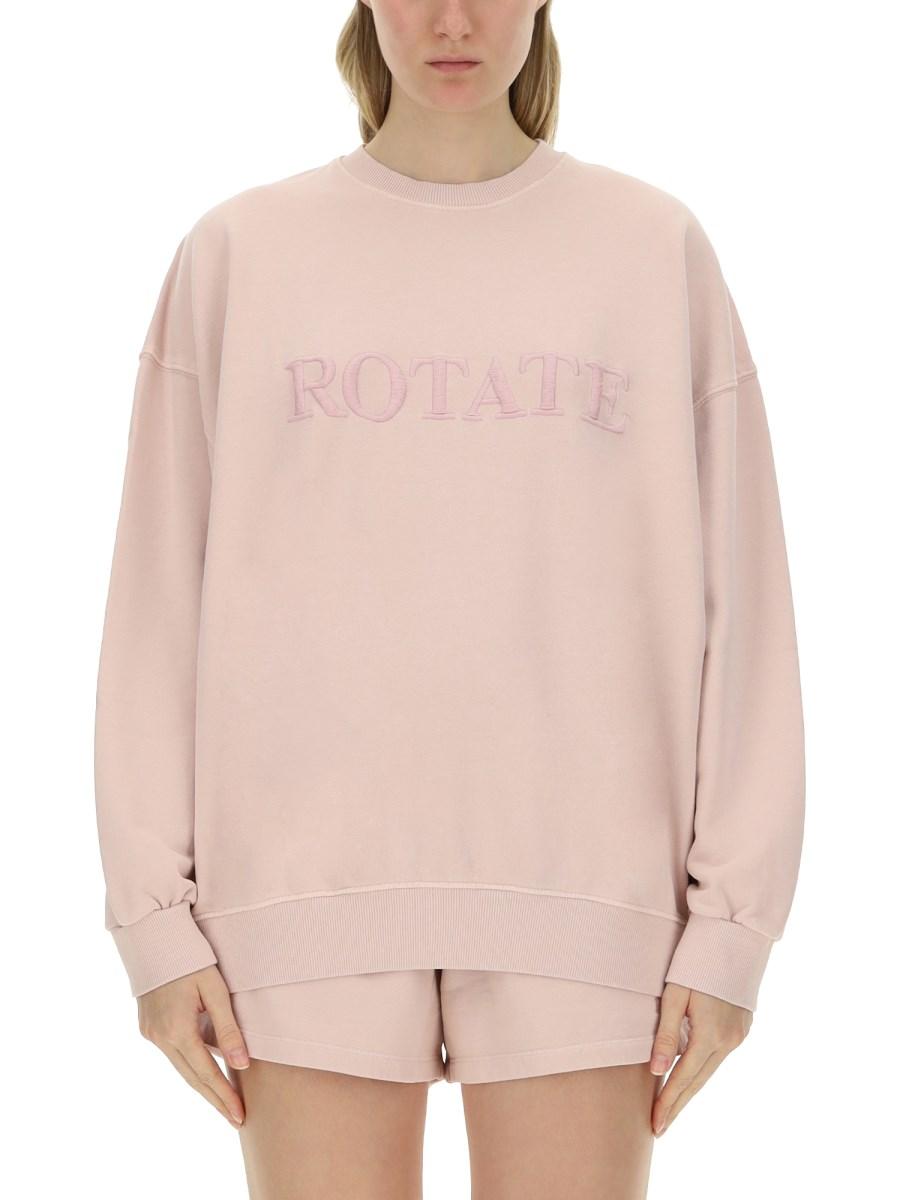 ROTATE BIRGER CHRISTENSEN FELPA CON LOGO IN COTONE