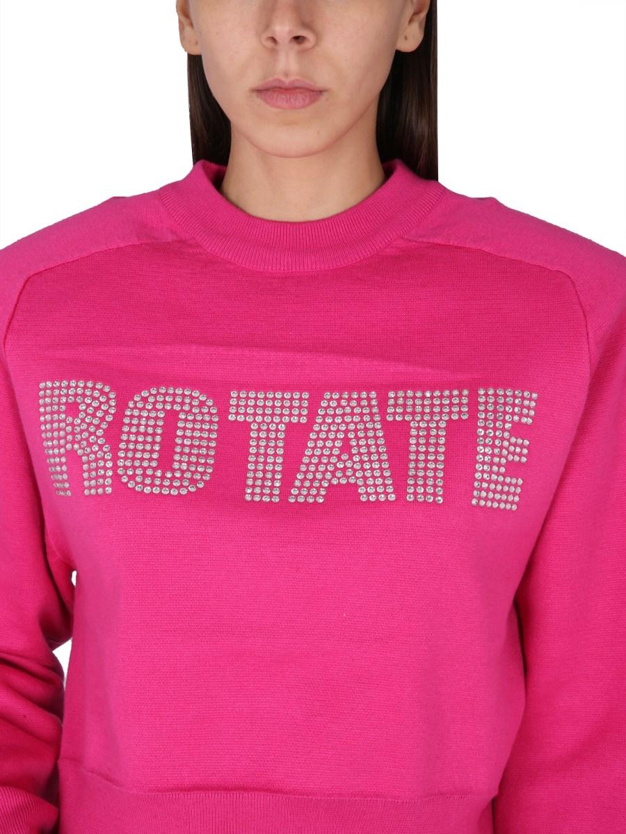 ROTATE BIRGER CHRISTENSEN FELPA IN COTONE CON LOGO