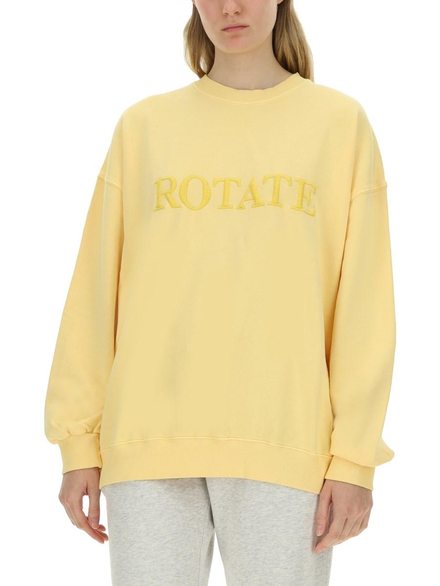 ROTATE BIRGER CHRISTENSEN FELPA IN COTONE CON LOGO