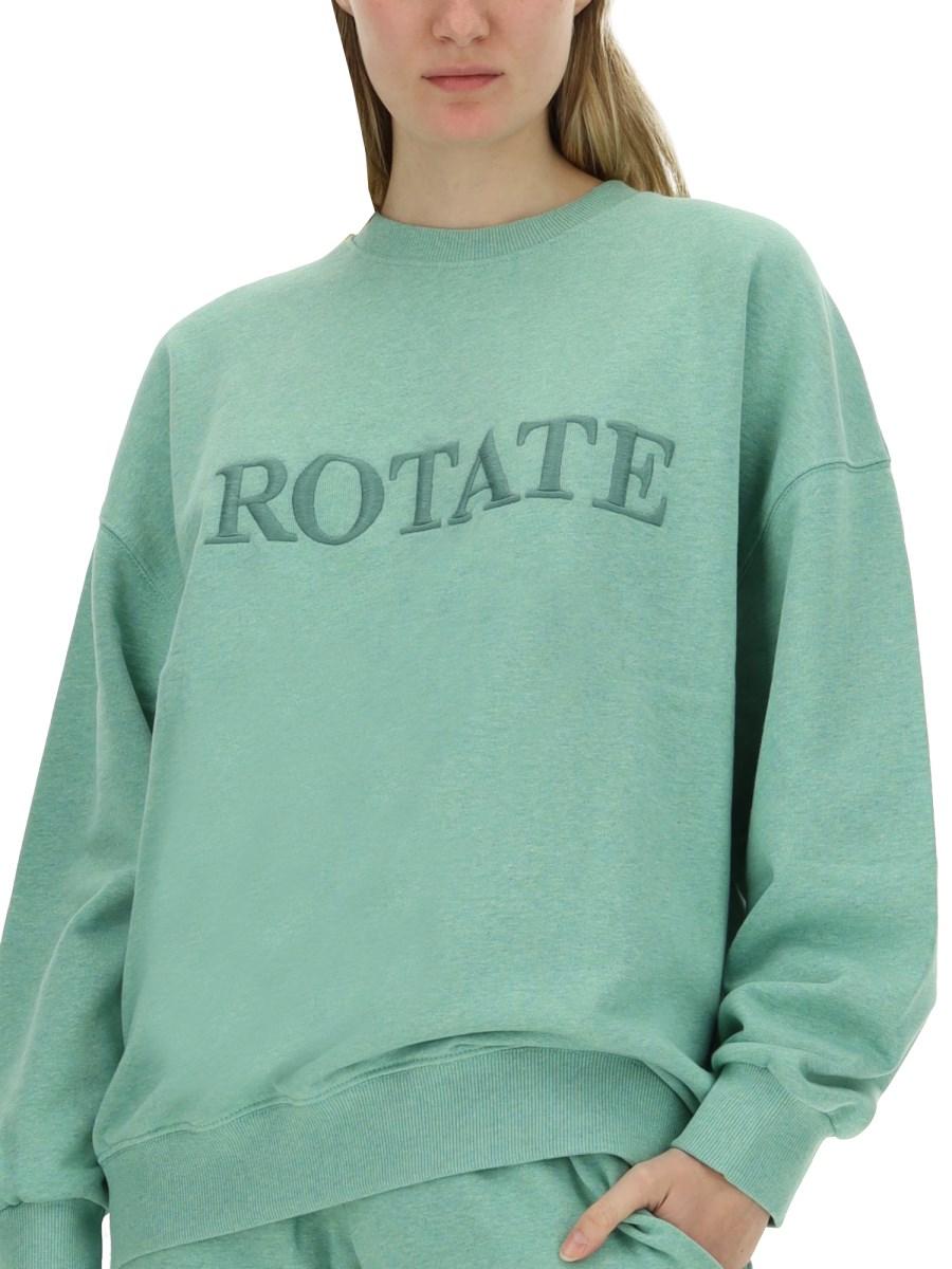 ROTATE BIRGER CHRISTENSEN FELPA IN COTONE CON LOGO