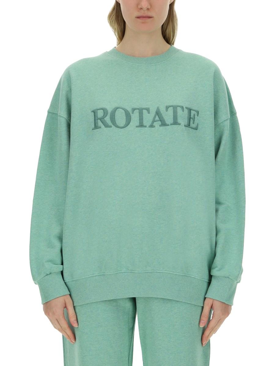ROTATE BIRGER CHRISTENSEN FELPA IN COTONE CON LOGO
