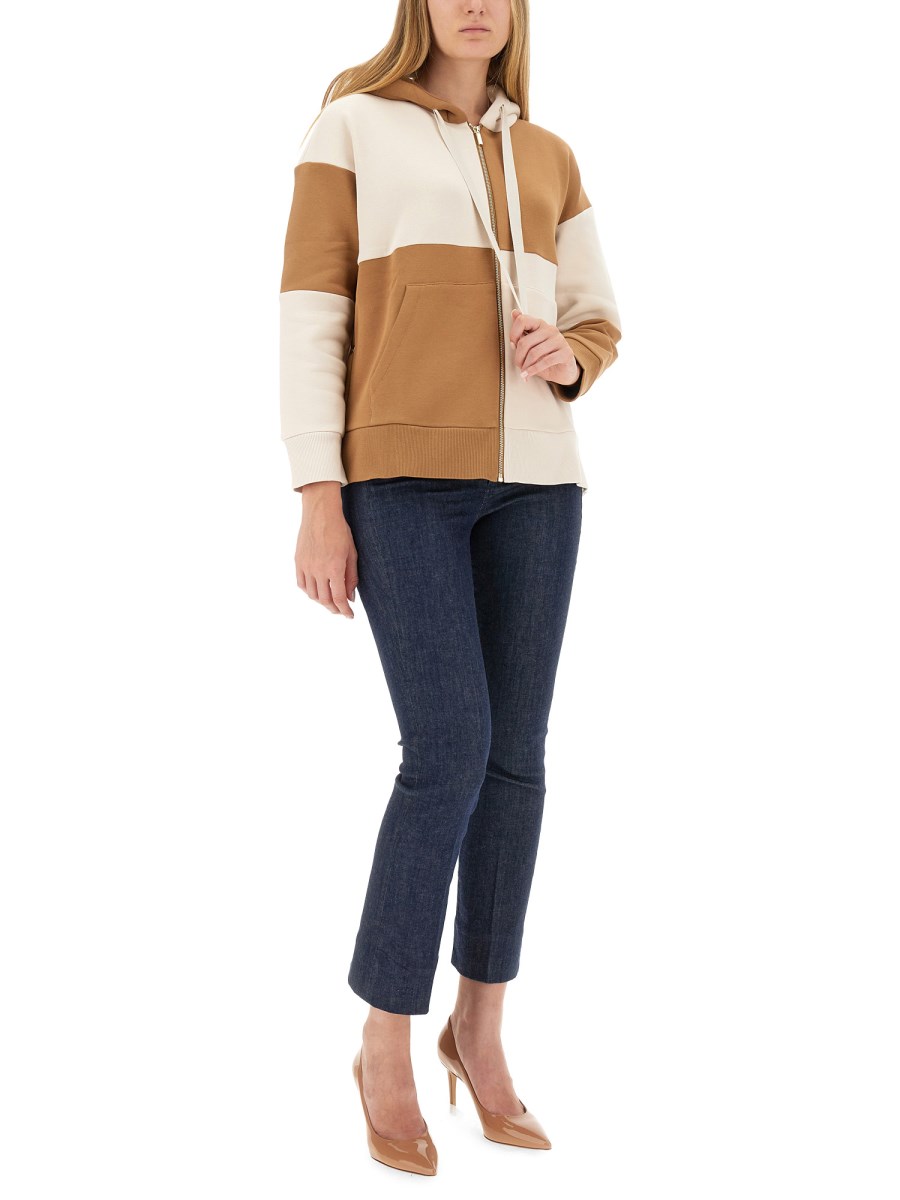 S MAX MARA FELPA IN COTONE CON LOGO