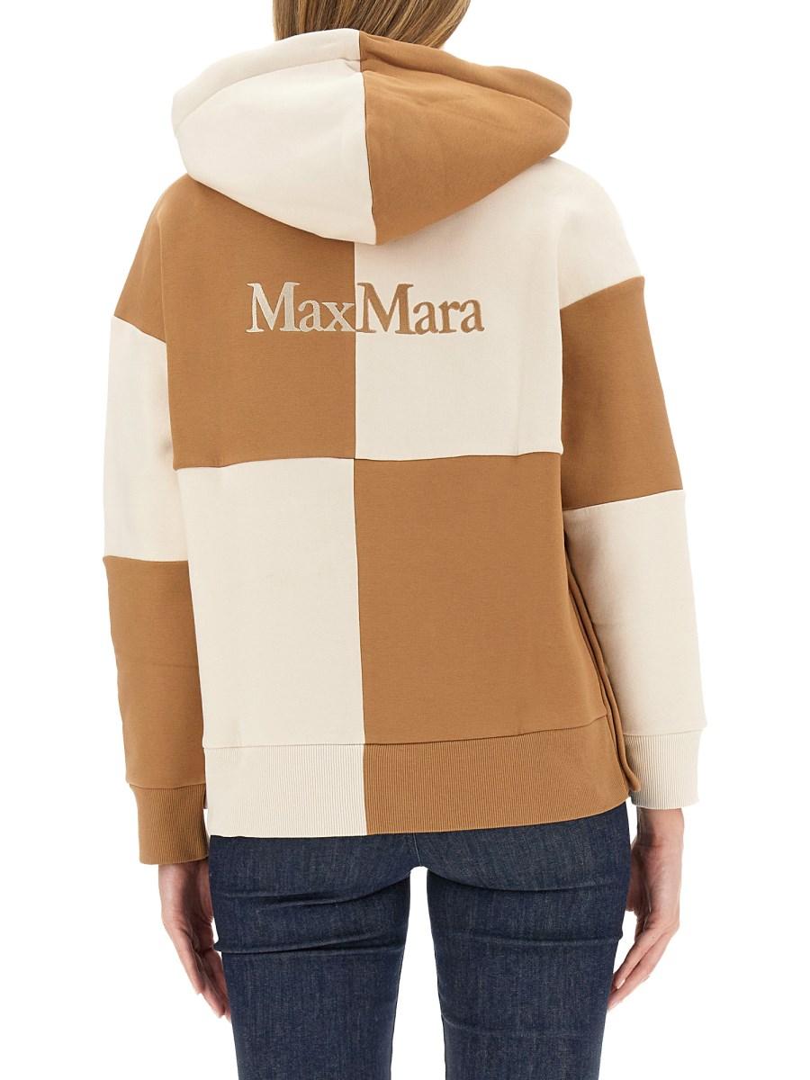 S MAX MARA FELPA IN COTONE CON LOGO