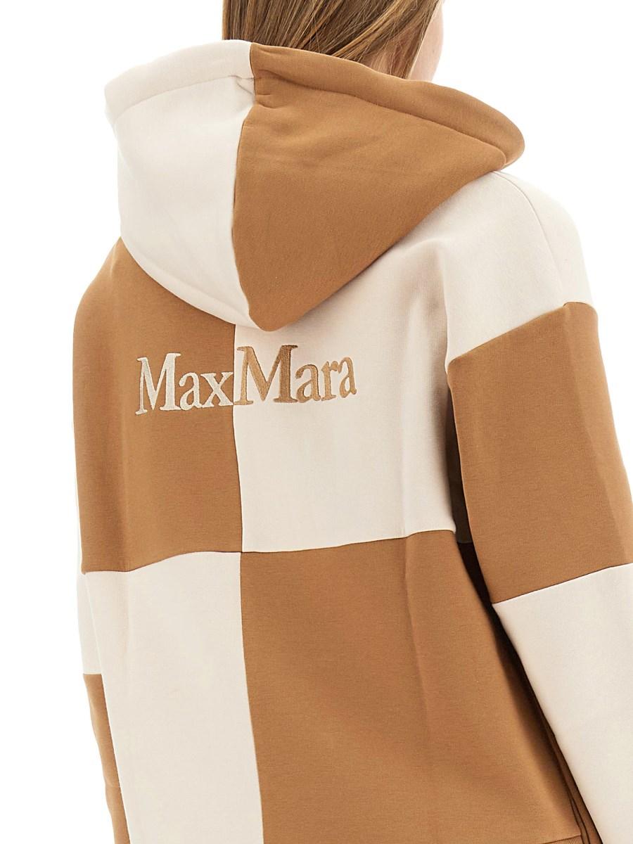 S MAX MARA FELPA IN COTONE CON LOGO