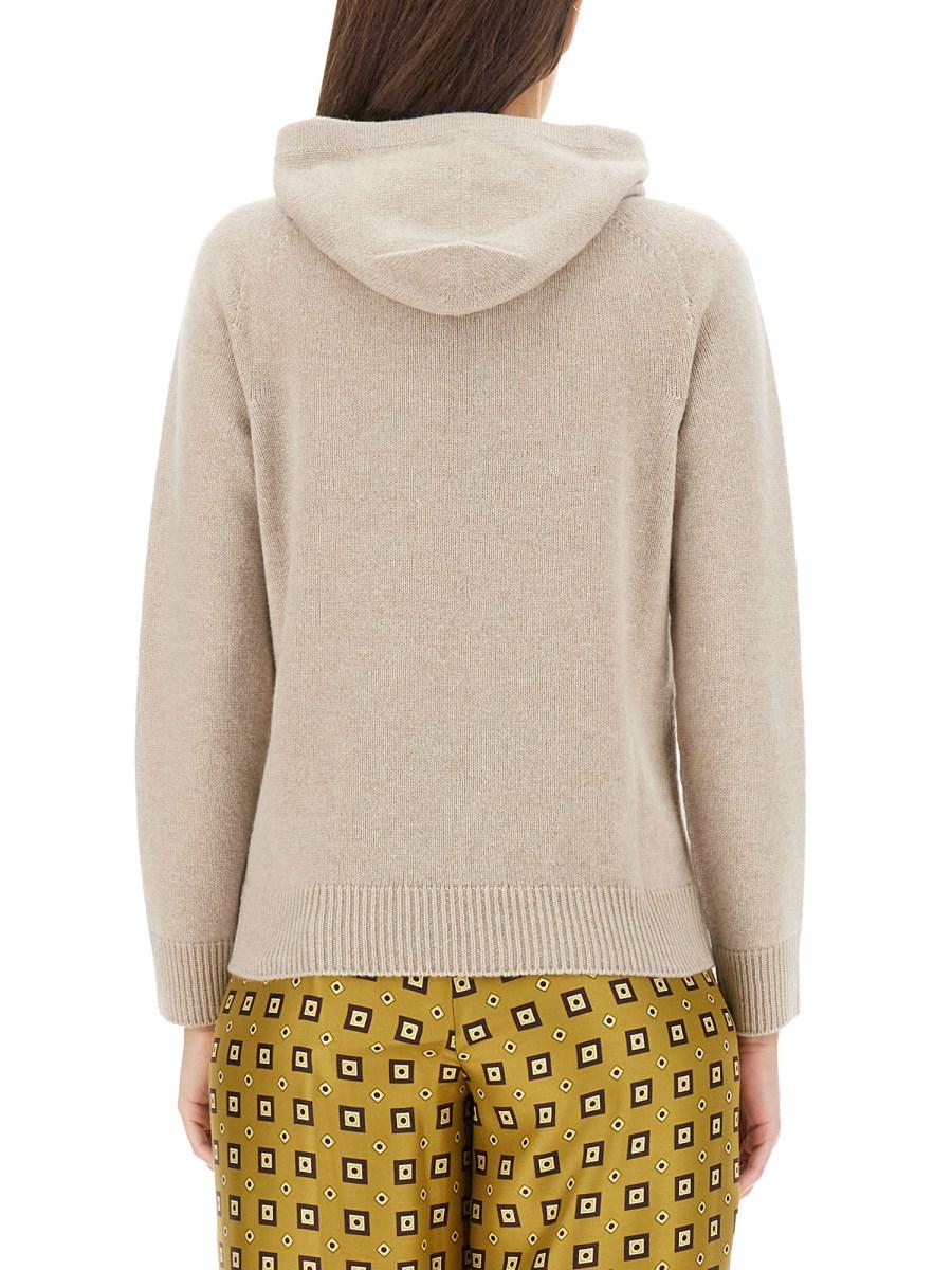 S MAX MARA MAGLIA CON CAPPUCCIO