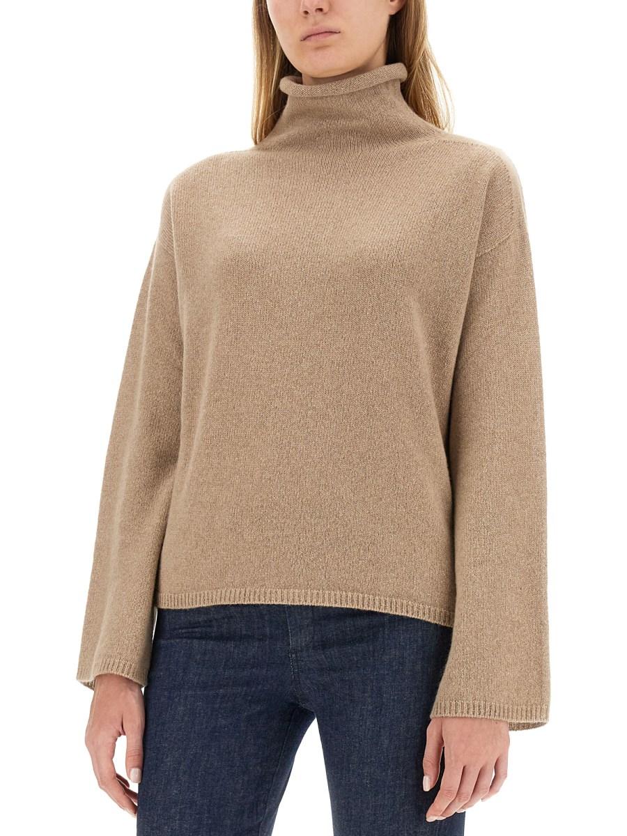 S MAX MARA MAGLIA IN CASHMERE CON COLLO ALTO