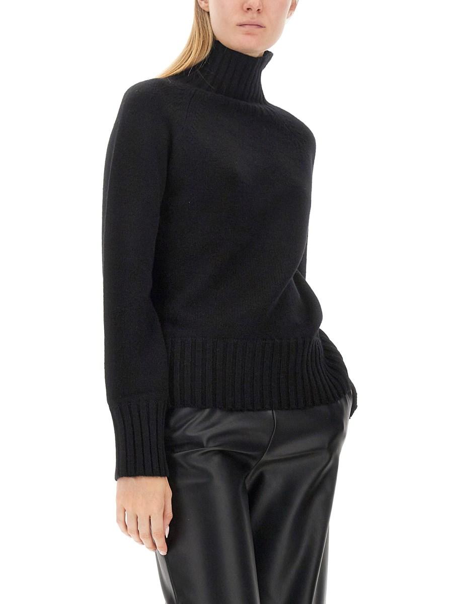 S MAX MARA MAGLIA IN LANA CON COLLO ALTO