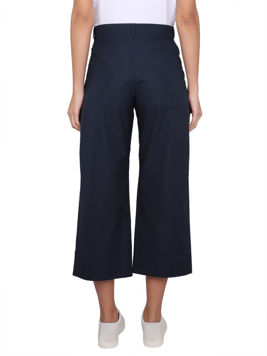 S MAX MARA PANTALONE GATTI WIDE LEG IN COTONE