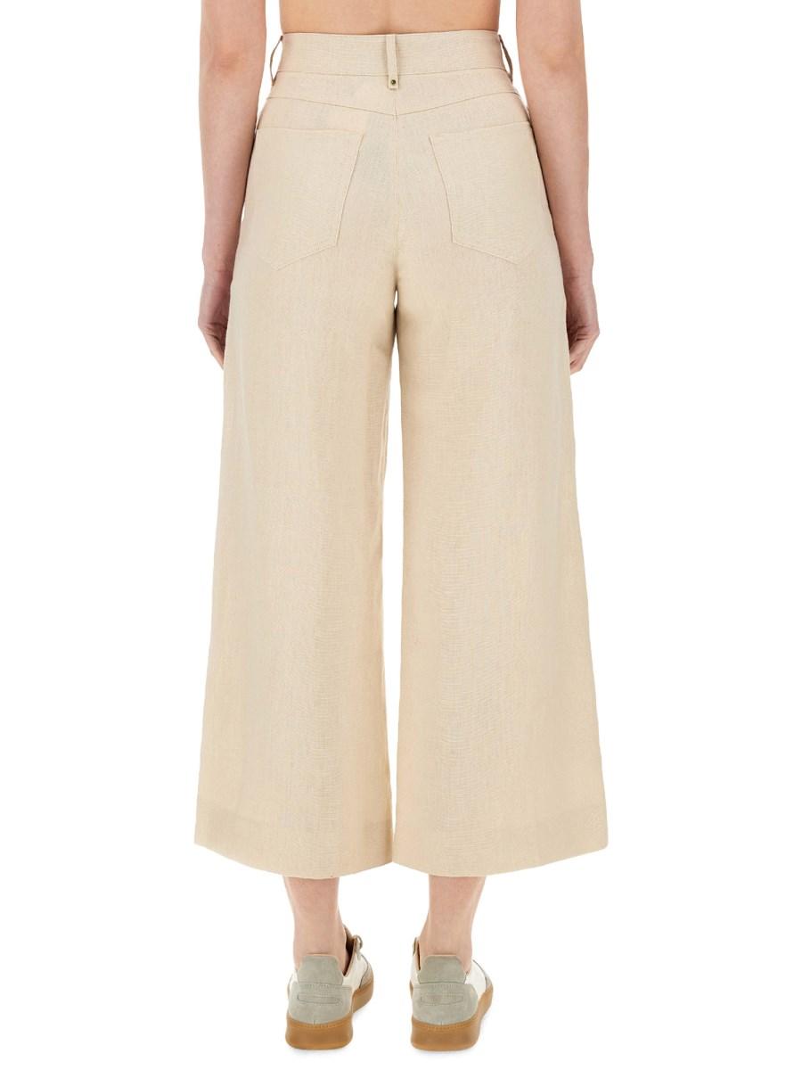 S MAX MARA PANTALONE "LAPO" IN LINO