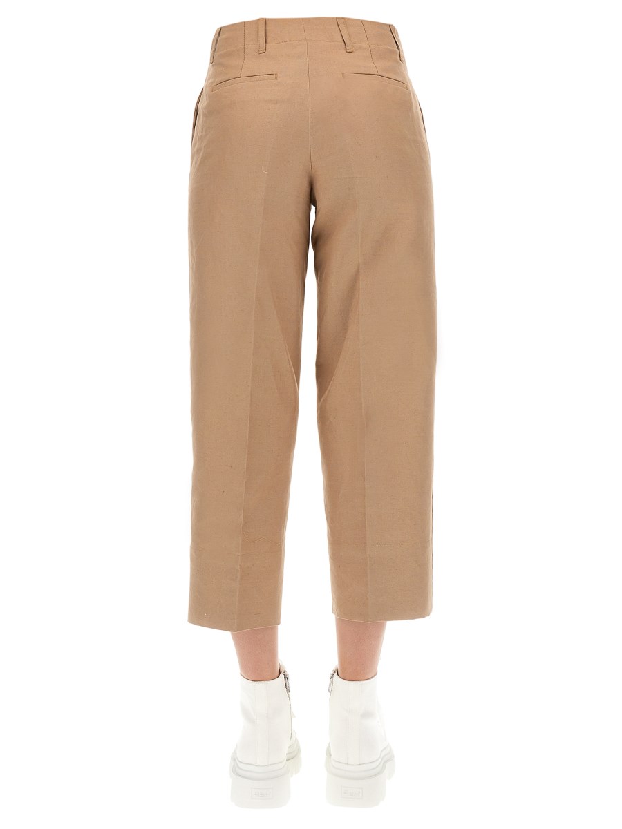 S MAX MARA PANTALONE VEZZANO IN LINO E COTONE