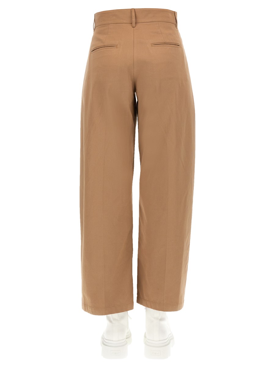 S MAX MARA PANTALONE WIDE LEG IN COTONE