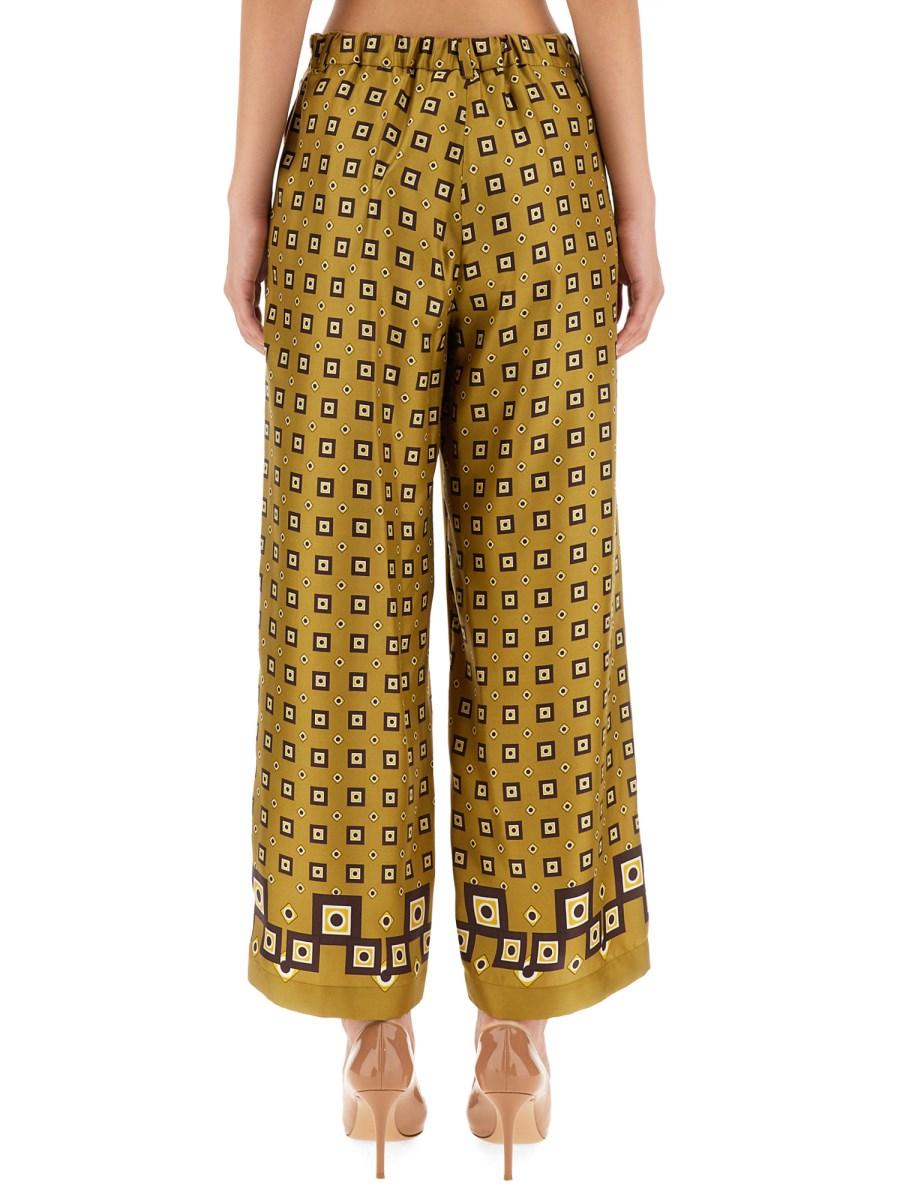 S MAX MARA PANTALONE WIDE LEG IN SETA