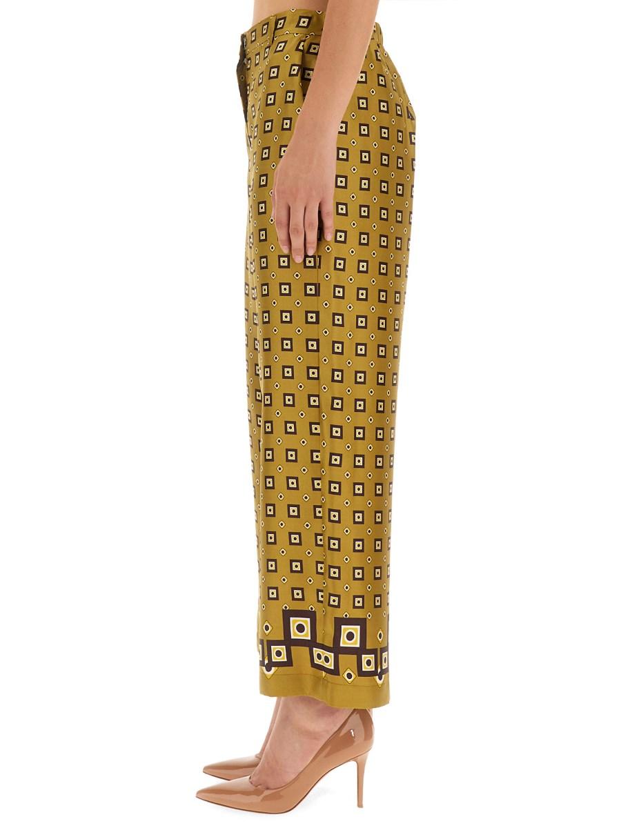 S MAX MARA PANTALONE WIDE LEG IN SETA