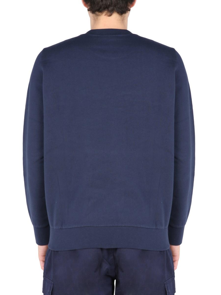 SAINT JAMES FELPA IN COTONE CON STAMPA LOGO
