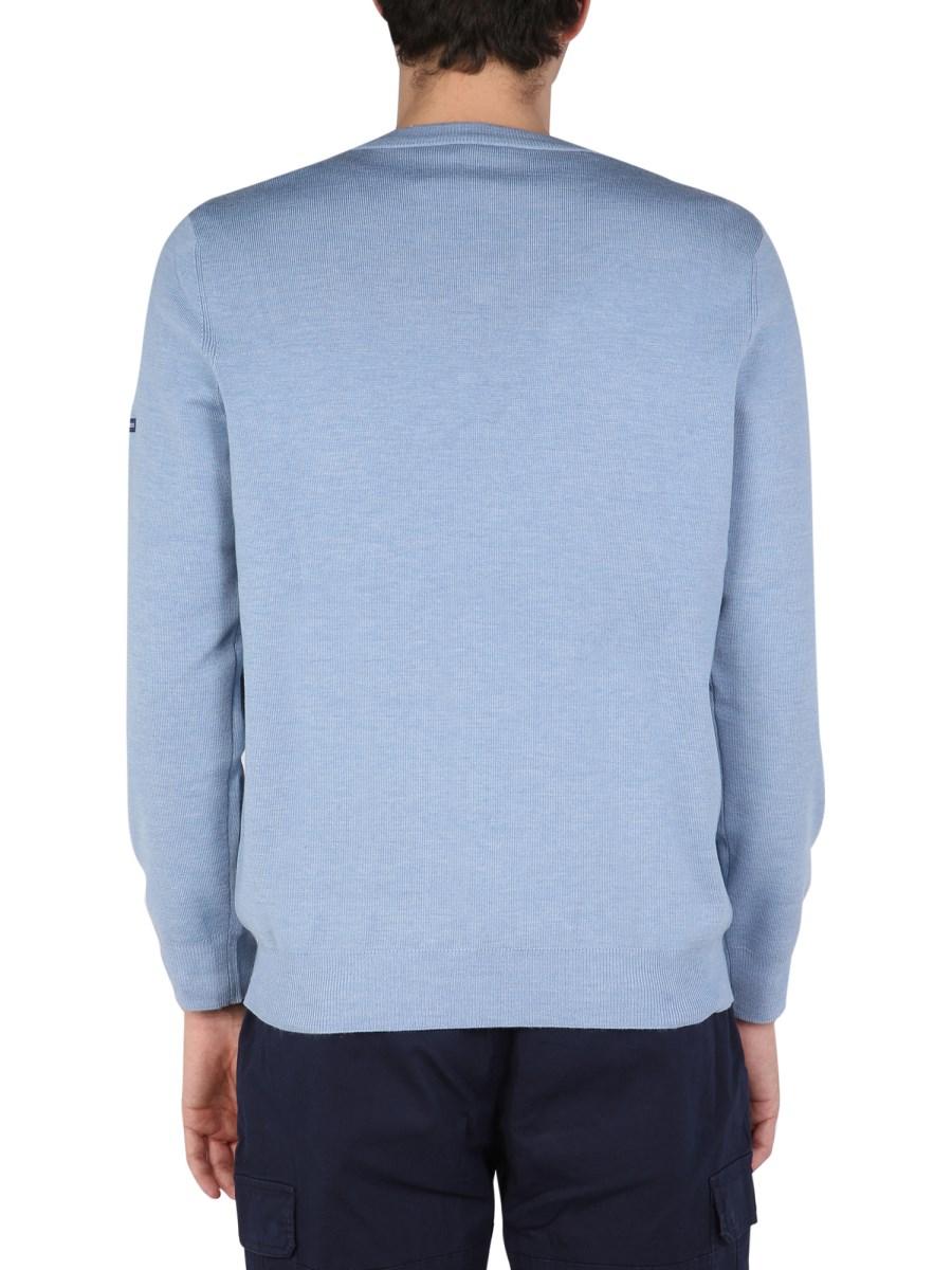SAINT JAMES MAGLIA IN LANA CON SCOLLO A V