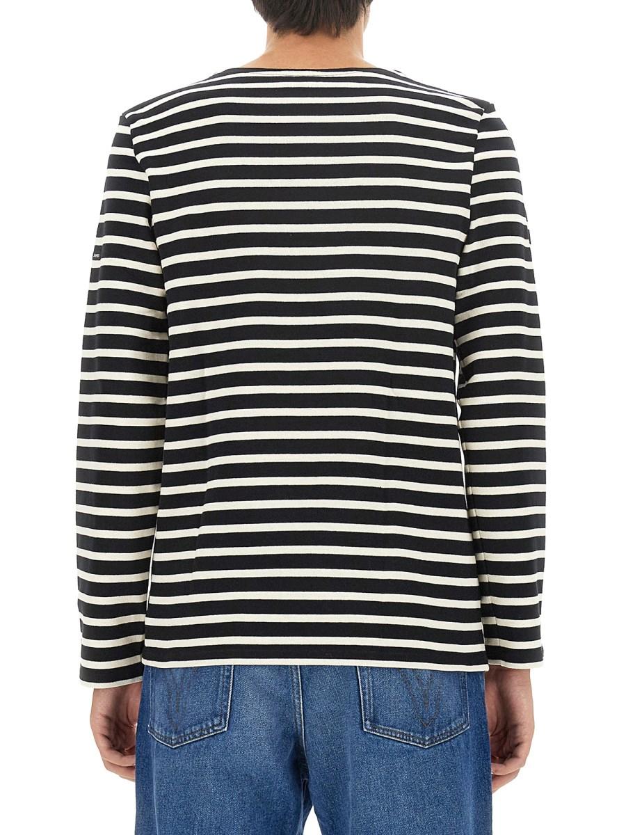 SAINT JAMES T-SHIRT MERIDIEN IN COTONE A RIGHE