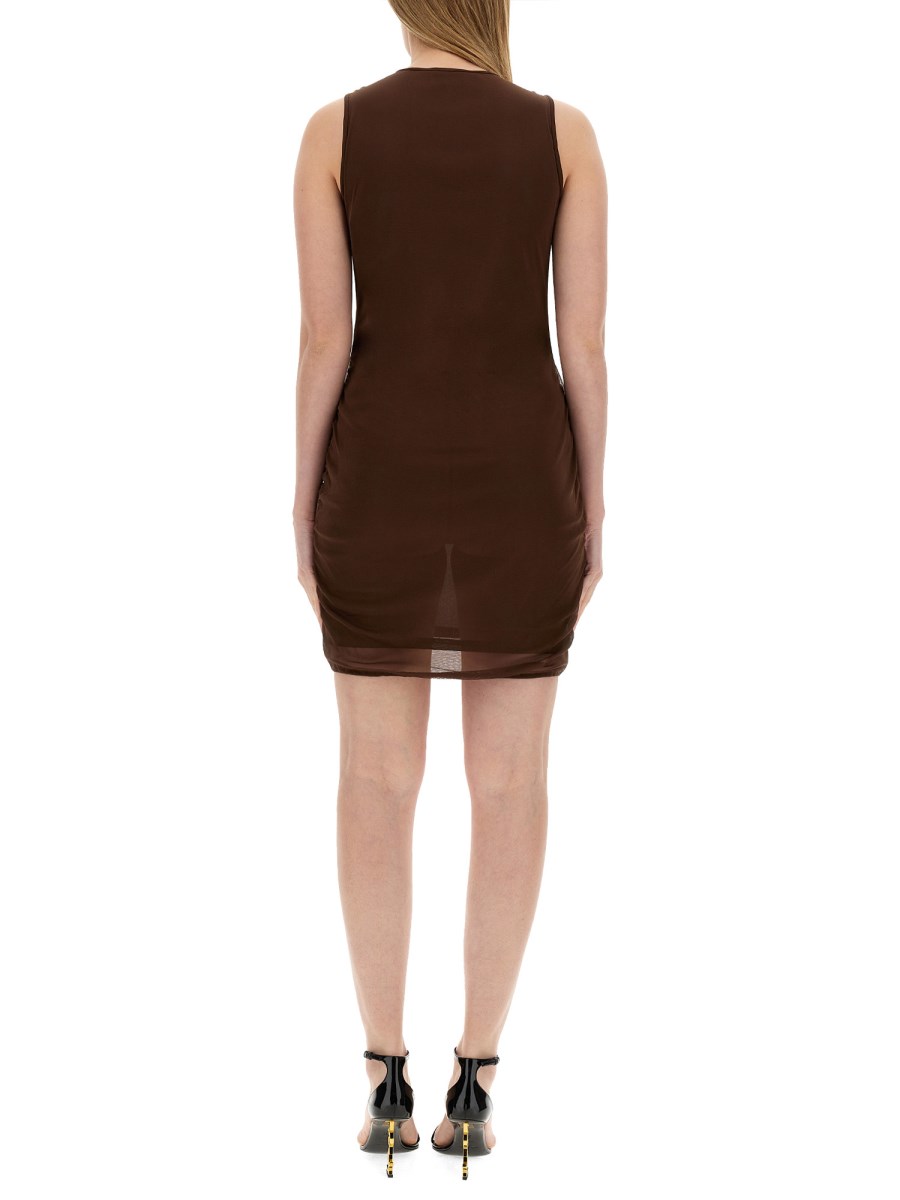 SAINT LAURENT ABITO CANOTTA IN TULLE