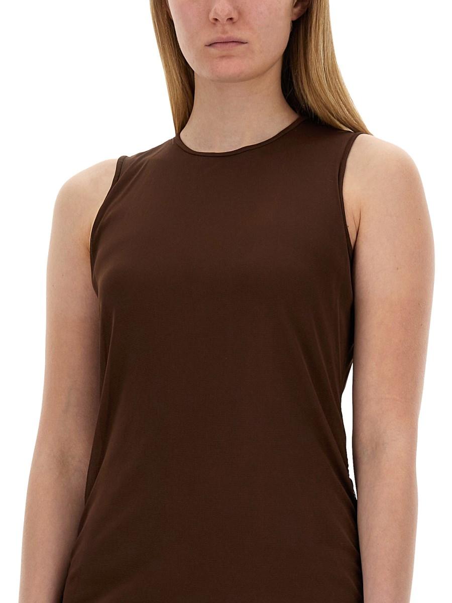 SAINT LAURENT ABITO CANOTTA IN TULLE